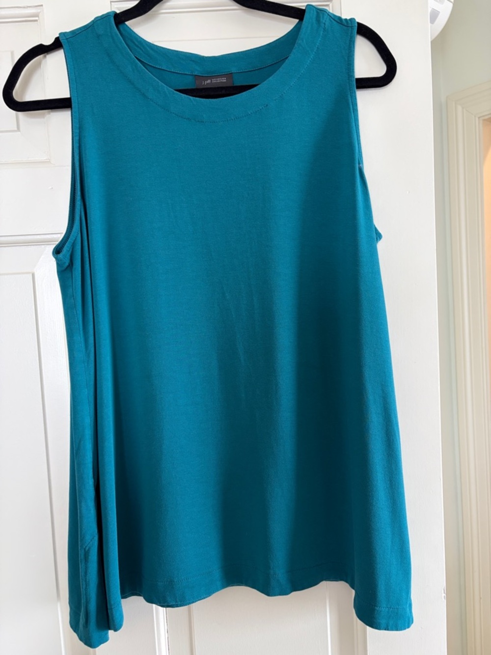 J Jill Wearever Teal Sleeveless TunicTank Top Size L